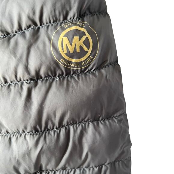 Michael Kors Packable Down-Fill Puffer Jacket Women’s Large Gray - Picture 4 of 9